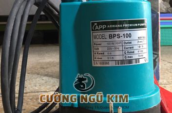 MÁY BƠM CHÌM HÚT NƯỚC THẢI SẠCH 100W 1/6HP hiệu APP TAIWAN BPS-100