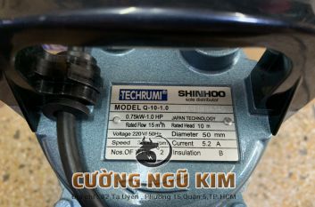 BƠM CHÌM THÂN NHÔM SHINHOO Q-10-1.0 220V