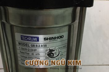 MÁY BƠM CHÌM 1.5KW-2HP 220V HIỆU SHINHOO BQ-9-2.0/3S 