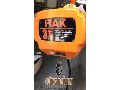 PA LĂNG XÍCH ĐIỆN TAIWAN HAK 3 TẤN 3 MÉT HAK03-01S